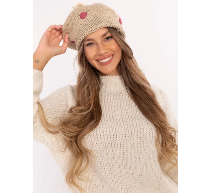 Czapka AT CZ model 20731375 beżowy - FPrice