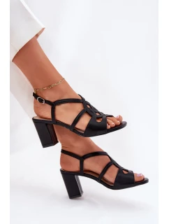 Sandály na podpatku model 212836 Step in style