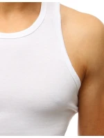 Pánské tílko bez potisku bílé FashionStreet RX3497 Pánské tílko bez potisku bílé FashionStreet RX3497