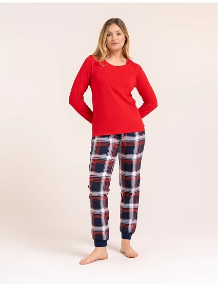Pyžamo Moraj PDD4300-026 dlouhé rukávy, velikosti S–3XL Pyžamo Moraj PDD4300-026 dlouhé rukávy, velikosti S–3XL