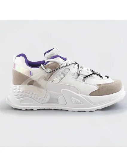 Bílé dámské sneakersy se dvojitými model 17229007 - C'M Paris