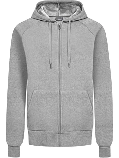 Promodoro 5500 Unisex mikina s kapucí z těžké bavlny 40.5500 heather grey