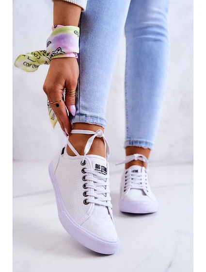 Dámské Tenisky BIG STAR model 21546330 Bíle - Big Star Shoes Dámské Tenisky BIG STAR model 21546330 Bíle - Big Star Shoes