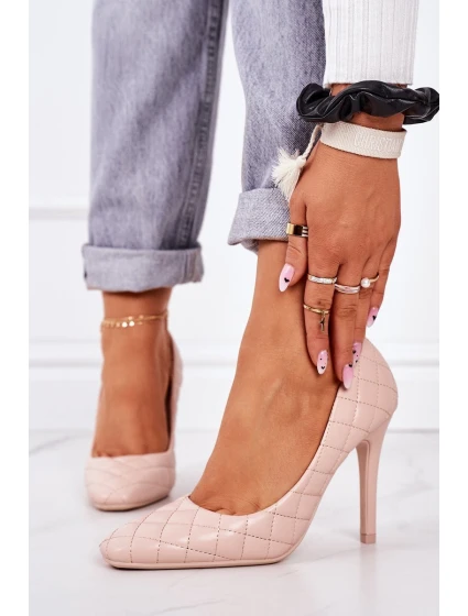 Elegantní Lodičky Na Jehlovém Podpatku Béžové model 21547404 - Boto