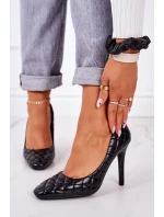 Elegantní Lodičky Na Jehlovém Podpatku Černé model 21547418 - Boto