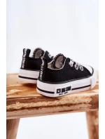 Dětské látkové tenisky BIG STAR model 21594792 Černý a bílý - Big Star Shoes Dětské látkové tenisky BIG STAR model 21594792 Černý a bílý - Big Star Shoes