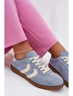 Dámské tenisky z eko semiše modré model 22027731 - EVENTO Dámské tenisky z eko semiše modré model 22027731 - EVENTO