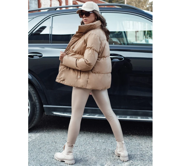 Dámská prošívaná zimní bunda LARO béžová FashionStreet TY4582