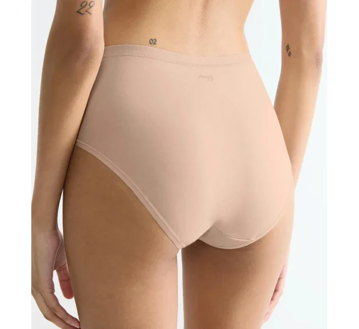 Dámské kalhotky GO Daily Cotton Midi 3P - BROWN - béžové 00LZ - SLOGGI Dámské kalhotky GO Daily Cotton Midi 3P - BROWN - béžové 00LZ - SLOGGI