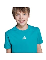 Dětské tričko Essentials Tee 160 zelené model 22052623 - ADIDAS Dětské tričko Essentials Tee 160 zelené model 22052623 - ADIDAS