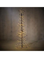 DEKORATIVNÍ VÁNOČNÍ STROMEK 310 LED TEPLÁ BÍLÁ 150 CM LUCA