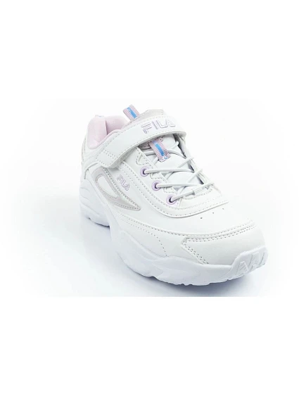model 22202825 V dětská sportovní obuv pro dívky na suchý zip bílá - Fila model 22202825 V dětská sportovní obuv pro dívky na suchý zip bílá - Fila