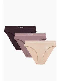 Atlantic 3CLP-012 3-pack barva:růžová tmavá/vínová/tmavě béžová