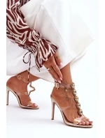 Vysoké Sandály D&A Zlaté model 21625845 - Boto Vysoké Sandály D&A Zlaté model 21625845 - Boto