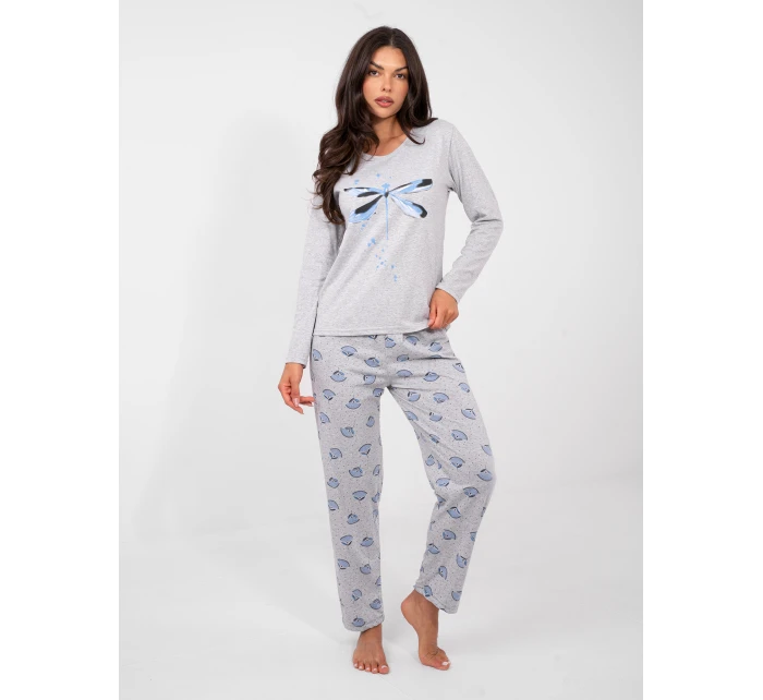 Pyžamo DU PI FP 008.30 šedé