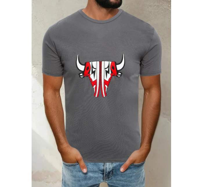 FashionStreet pánské grafitové tričko RX4931