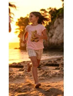 Pyžamo Cornette Kids Girl 871/115 Hug Me kr/r 98-128 Pyžamo Cornette Kids Girl 871/115 Hug Me kr/r 98-128