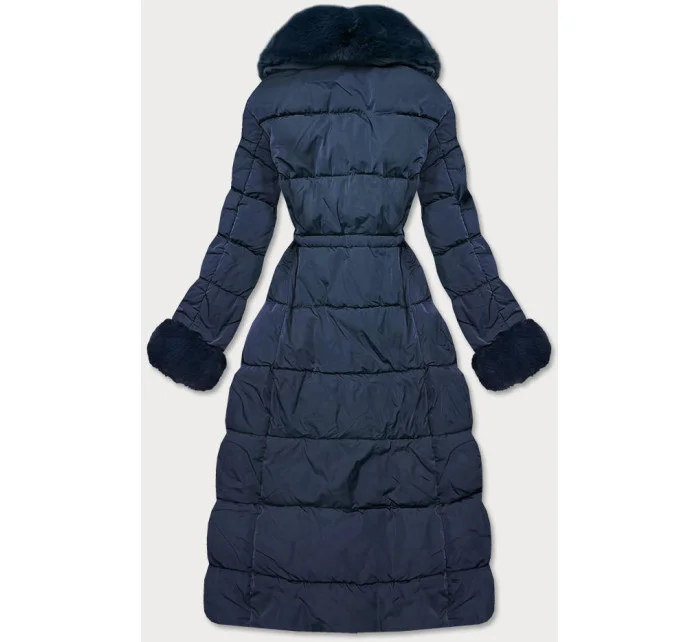 DŁUGA KURTKA ZIMOWA Z  GRANATOWA model 21243013 - Ann Gissy