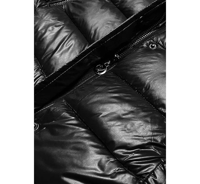 PIKOWANA KURTKA ZIMOWA DAMSKA CZARNA model 21243313 - MITNO