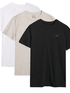 Pánské tričko (sada 3 triček) 4F 3P-SS-4FWMM00TTSHM2256-91S 3PAK