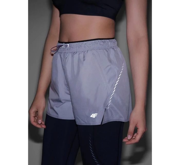 Dámské rychleschnoucí běžecké šortky model 21907330 dámské - 4F Dámské rychleschnoucí běžecké šortky model 21907330 dámské - 4F