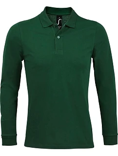 SOL'S Perfect LSL Men Pánské piqué polo s dlouhým rukávem 25.2087 bottle green