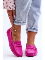 Dámské semišové mokasíny růžové model 21625584 - Boto