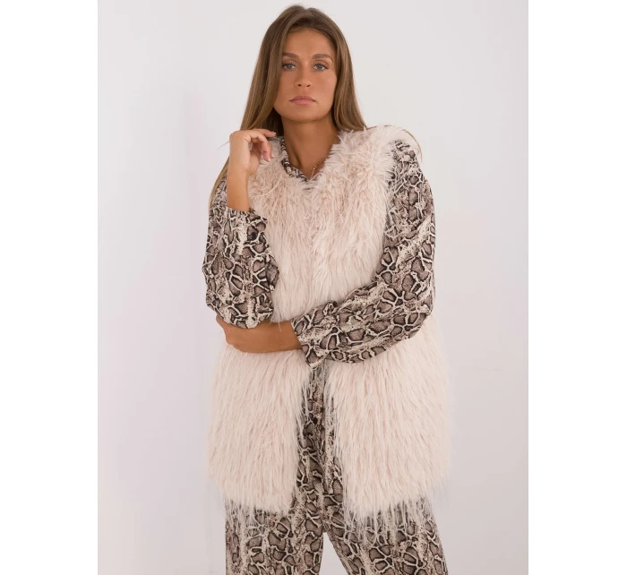 Kamizelka AT KZ jasny beżowy model 20479837 - FPrice Kamizelka AT KZ jasny beżowy model 20479837 - FPrice