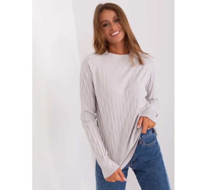 Sweter AT SW model 18895599 jasny szary - FPrice