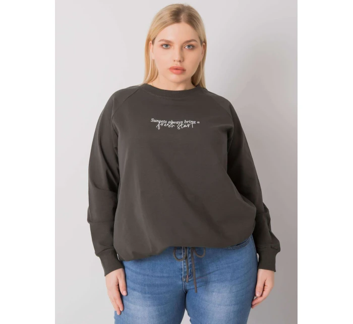 Mikina RV BL 7162.12P tmavá khaki