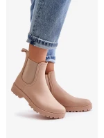 Dámské Holínky S Elastickými Vložkami Béžové Ciariel Dámské Holínky S Elastickými Vložkami Béžové Ciariel