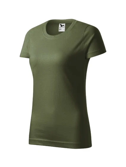 Basic tričko dámské khaki Basic tričko dámské khaki