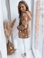 Dámská bunda z alpaky FORTY světle hnědá FashionStreet NY0601