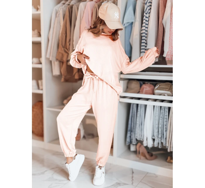 Dámská tepláková souprava nadměrné velikosti Buttercotch DRESIS pink FashionStreet AY1148