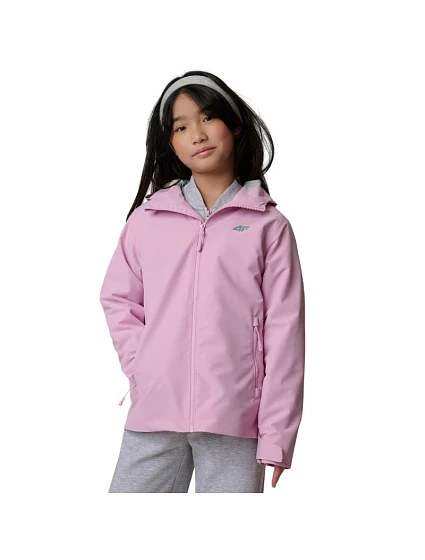 Dětská bunda 4F U0959 světle fialová 4FJWSS26TTJAU0959 52S