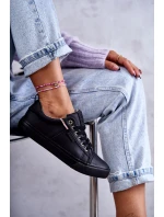 Dámské tenisky Kožené Big Star model 21594380 Černá - Big Star Shoes Dámské tenisky Kožené Big Star model 21594380 Černá - Big Star Shoes