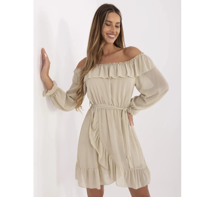 Sukienka TW SK BI 1203.72P jasny beżowy