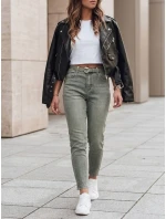 Dámské džínové kalhoty slim fit s páskem SLIMFIZ modré FashionStreet UY2494 Dámské džínové kalhoty slim fit s páskem SLIMFIZ modré FashionStreet UY2494