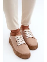 Dámské tenisky MEMORY FOAM SYSTEM BIG STAR NN276002 Hnědobéžové