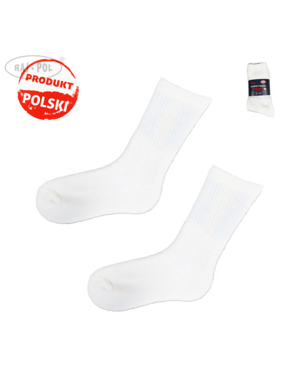 Ponožky Raj-Pol 5Pack Frotte White