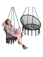 Závěsné sedadlo DRAGON HAMMOCK 80x60 cm tmavě šedé barvy