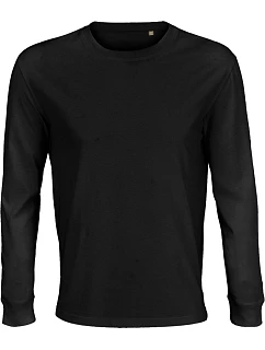 SOL'S Pioneer LSL Tričko s dlouhým rukávem z bio bavlny 25.3982 deep black