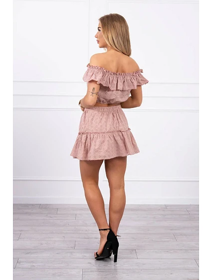 souprava s halenkou s puntíky model 18746821 - K-Fashion souprava s halenkou s puntíky model 18746821 - K-Fashion