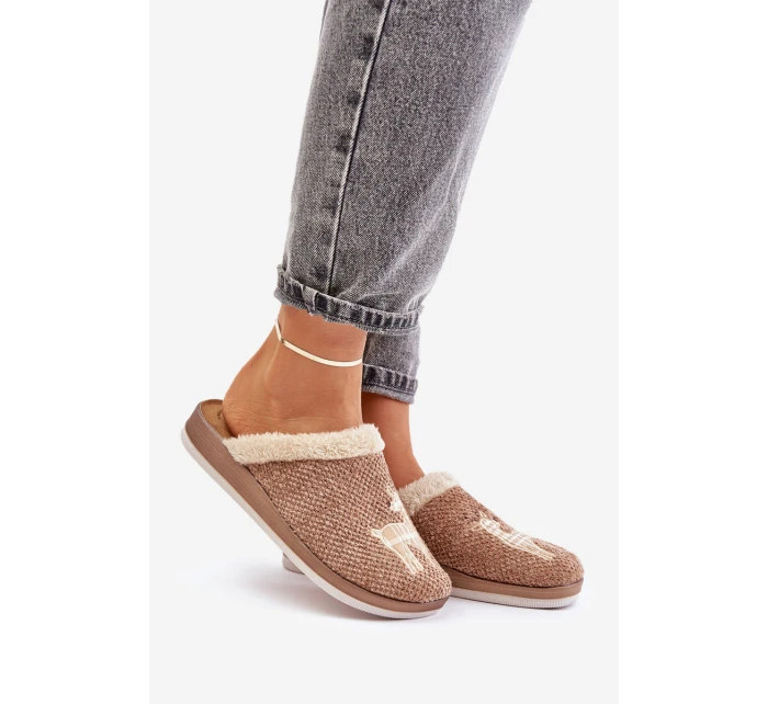 Dámské Pantofle S  Béžové model 21677364 - Inblu