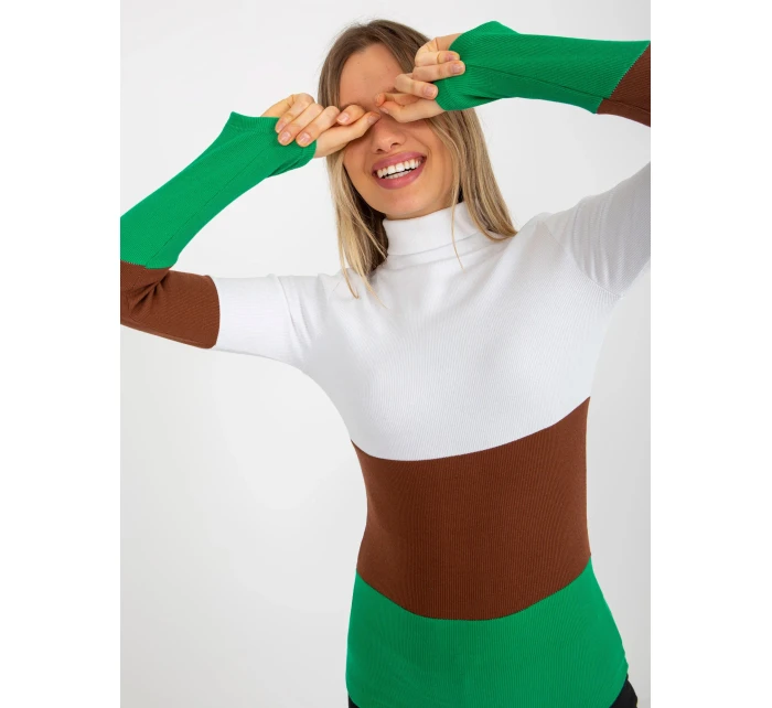 Dámská halenka RV BZ 8465 1.32P zelená - FPrice Dámská halenka RV BZ 8465 1.32P zelená - FPrice