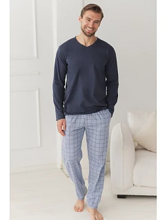 3669 PIŻAMA MĘSKA DŁUGA DORIAN 3XL-4XL