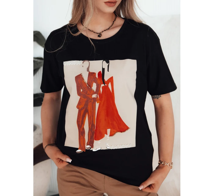 Dámské tričko COMDI černé FashionStreet RY2583