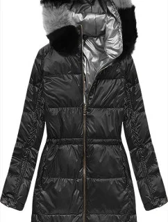 DWUSTRONNA ZIMOWA DAMSKA KURTKA CZARNA model 21242307 - MADE IN ITALY