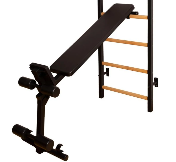 GYMNASTICKÝ ŽEBŘÍK SE CVIČEBNÍ TYČÍ, ZÁBRADLÍM A LAVIČKOU 723B