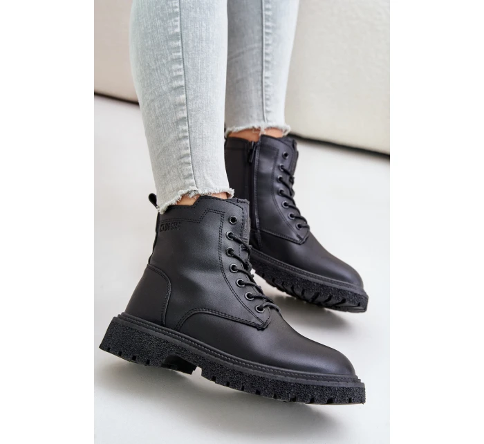Zateplené botky workery dámské model 21671558 černé - Big Star Shoes Zateplené botky workery dámské model 21671558 černé - Big Star Shoes